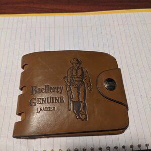 BAELLERRY GENUINE COWHIDE LEATHER WALLET MEN'S